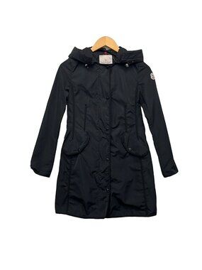 Moncler Coat 00 XS Argeline Black Long Sleeve Spring Autumn